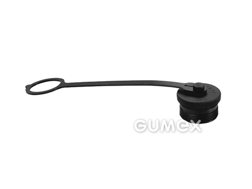 Kappe für Kupplung HS, DN10, mänlich, PVC, schwarz, 